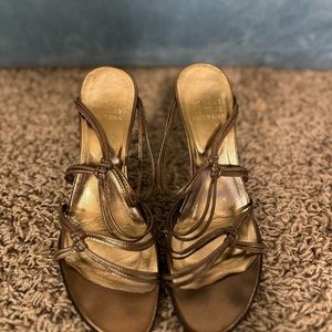 Stuart Weitzman Bronze Sandals. Circa 2001. Gentle use.